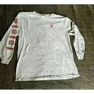 Simply Southern Girls Long Sleeve Gray Christmas T-Shirt - Size Youth Large -EUC